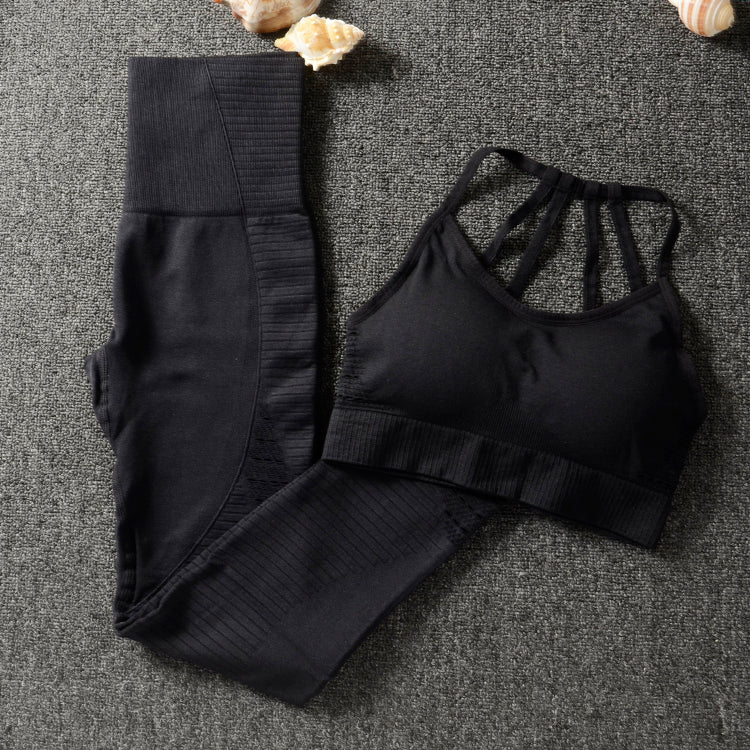 2 Piece Set Workout Clothes for Women Sports Bra and Leggings Set Sports Wear for Women Gym Clothing Athletic Yoga Set