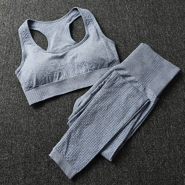 Gym 2 Piece Set Workout Clothes for Women Yoga Set